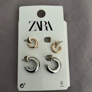 Zara hoop earrings - 2 pairs.